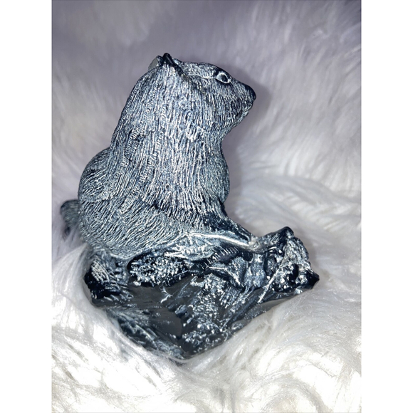 RARE Large Wolf Originals Eskimo Inuit Squirrel Canada Carving Vintage Decor - Picture 4 of 9